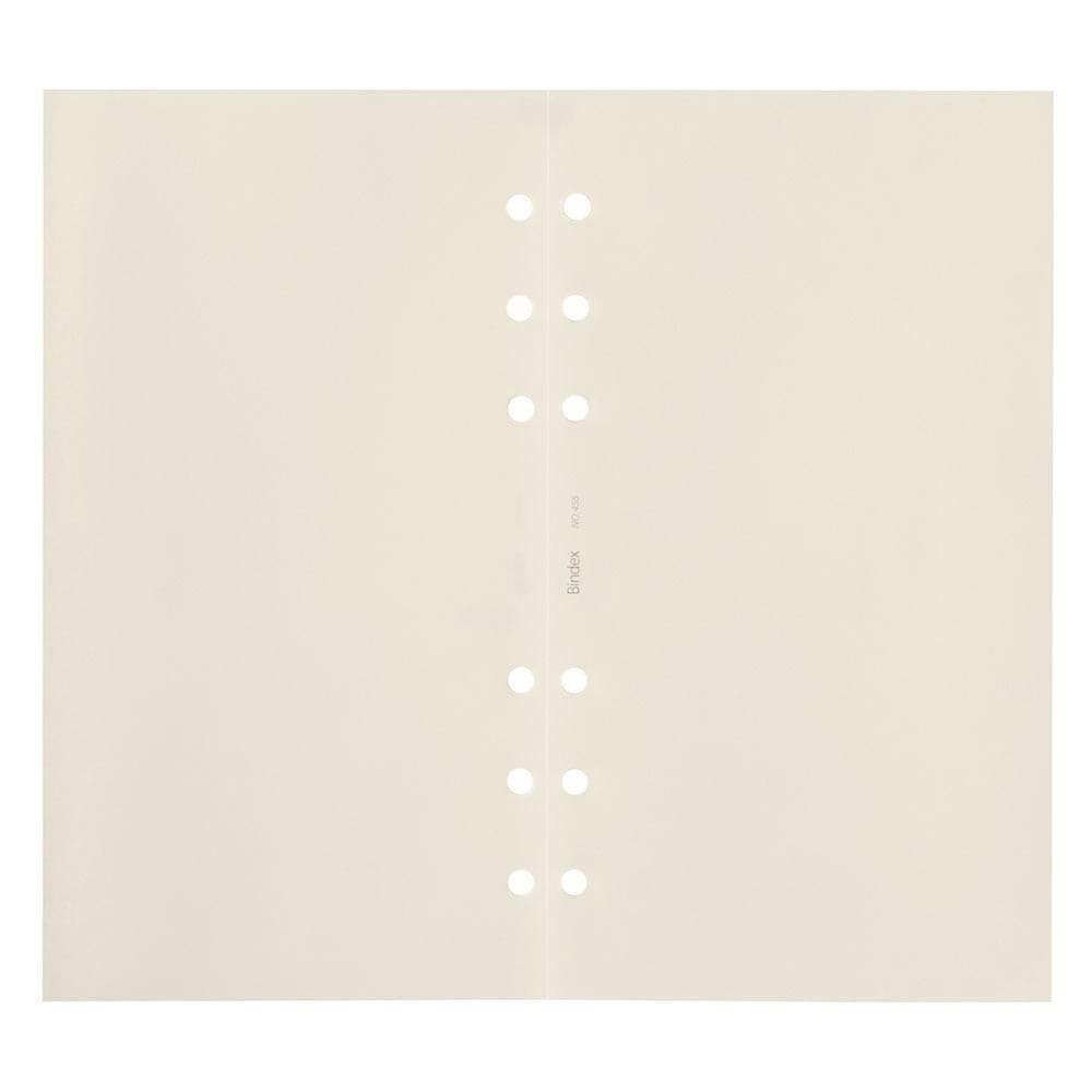 システム手帳用リフィル バイブルサイズ 無地100枚入り(クリーム)[455