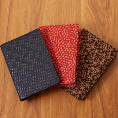 通販限定】A6: 印傳屋上原勇七×NOLTY TOOLS 本革手帳カバー(黒地