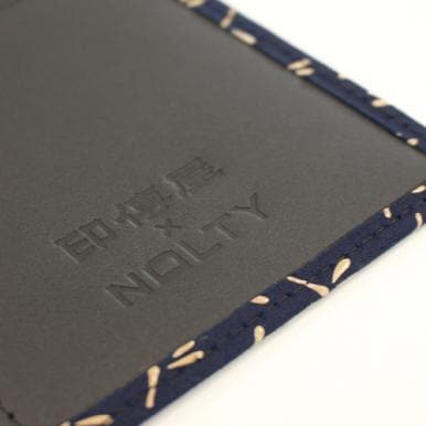 通販限定】A6: 印傳屋上原勇七×NOLTY TOOLS 本革手帳カバー(黒地