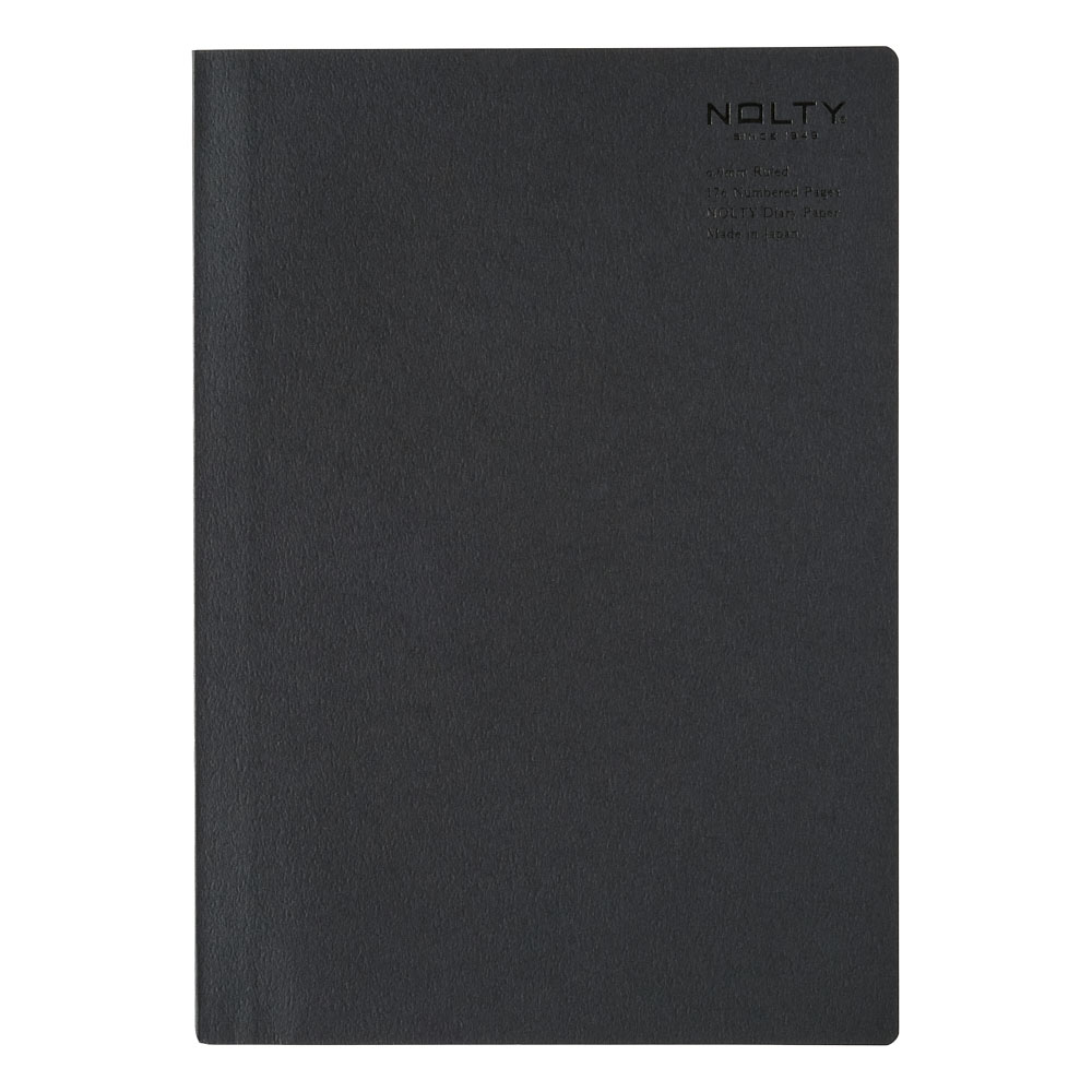 NOLTY 補充ノート A5 横罫6.0mm（ブラック,グレー）[8934
