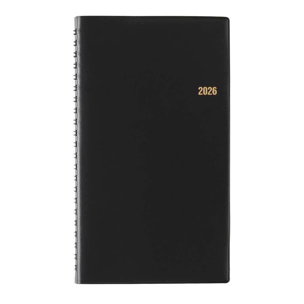 2026年1月始まり手帳 ウィークリー NOLTY(ノルティ) リングスリム1(黒