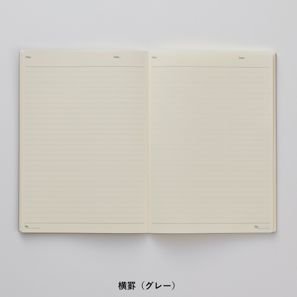 NOLTYノートA5クリーム用紙96P（方眼 ブラック,横罫