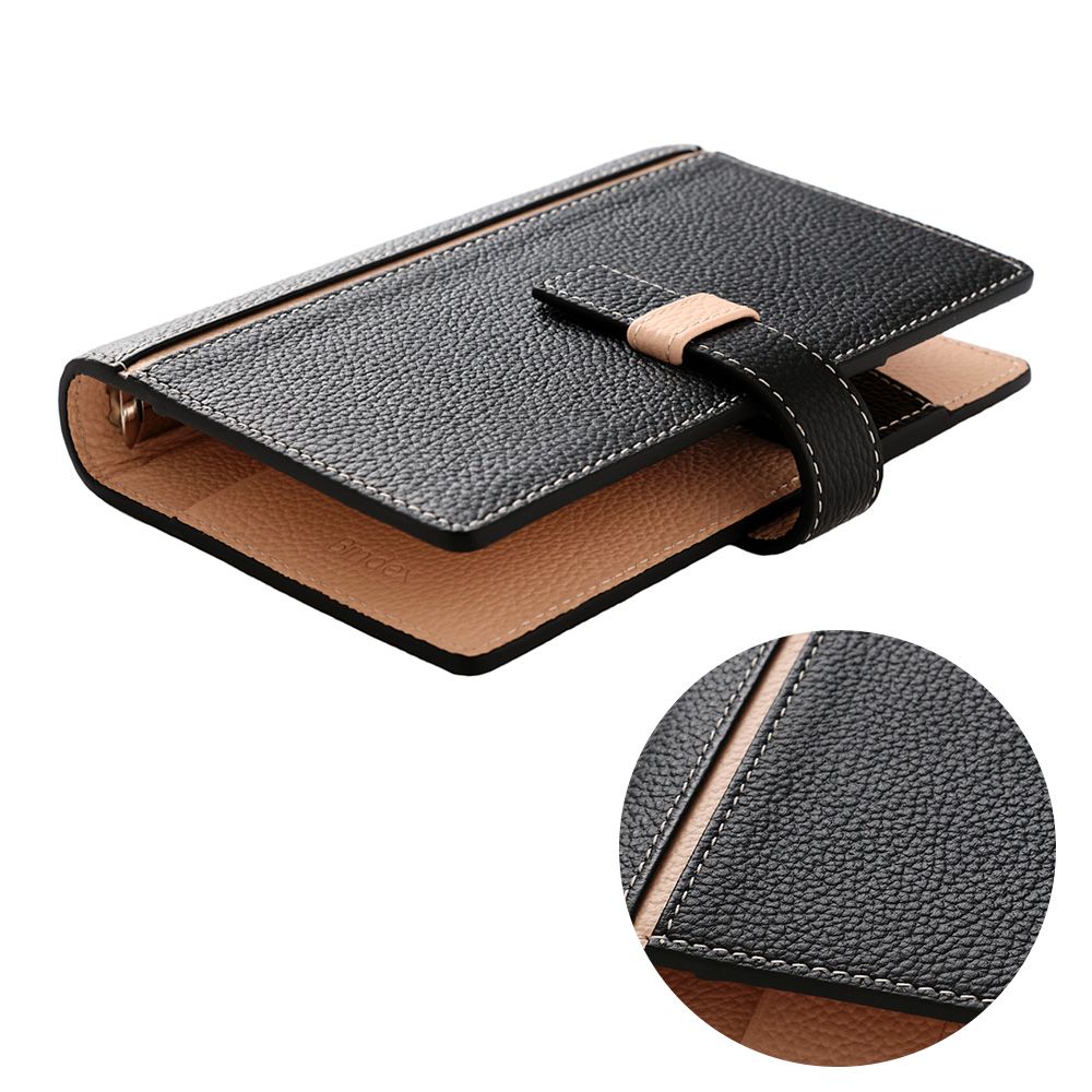 システム手帳 ミニ6サイズ ユニトP13（ブラック,ピンク,オレンジ