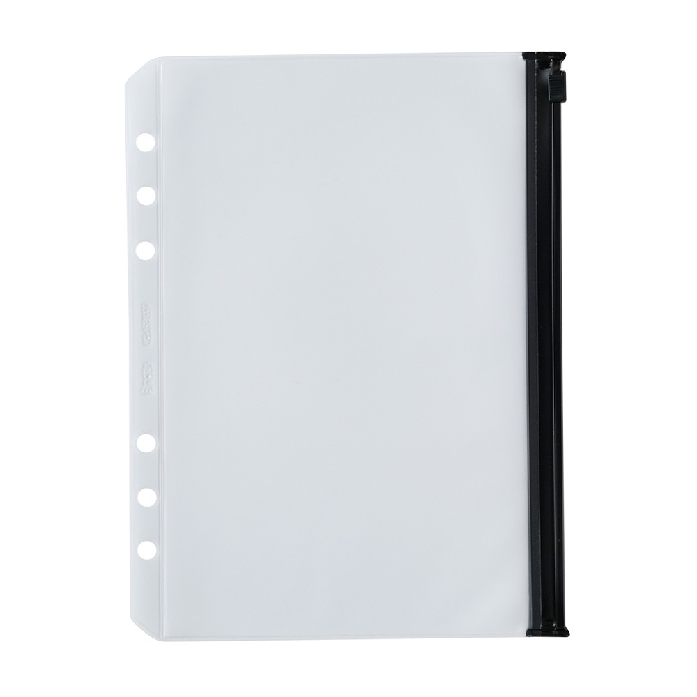 システム手帳用リフィル A5サイズ ファスナーポケット（マット