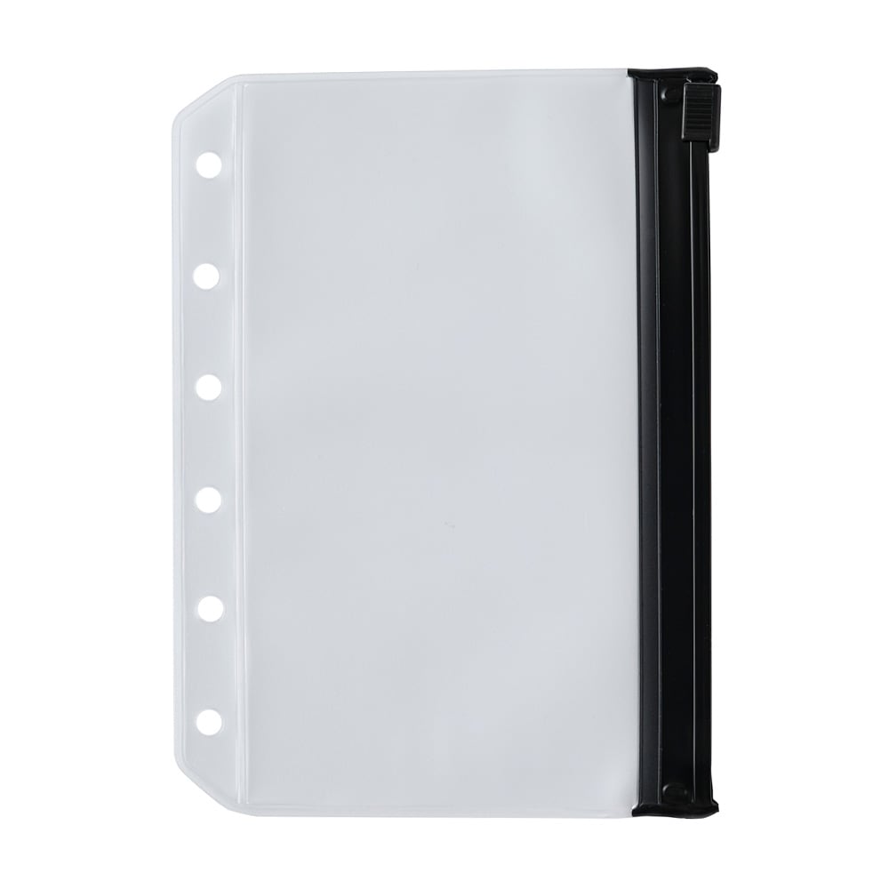 システム手帳用リフィル ミニ6サイズ ファスナーポケット（マット