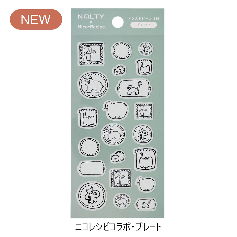文具女子博でも好評！NOLTYイラストシール ニコレシピコラボ