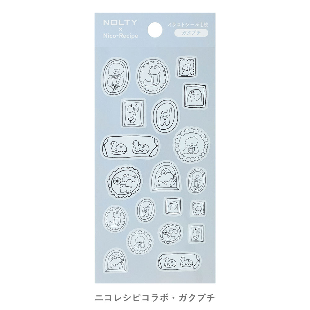 NOLTYイラストシール ニコレシピコラボ（ガクブチ,オヤツ