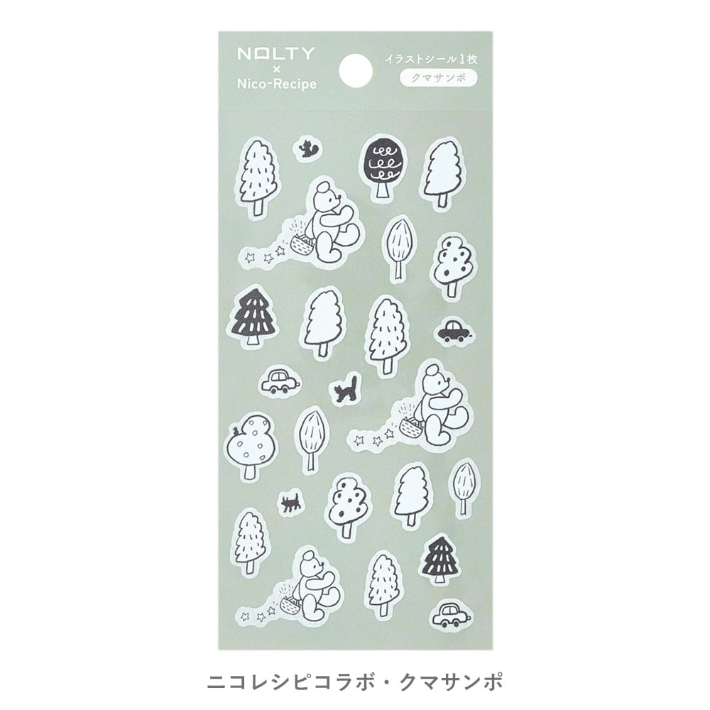 NOLTYイラストシール ニコレシピコラボ（ガクブチ,オヤツ