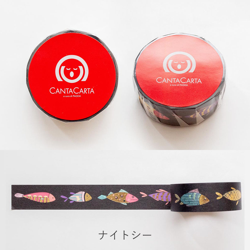 ペイジェム カンタカルタ マスキングテープ 箔押し(ジェム