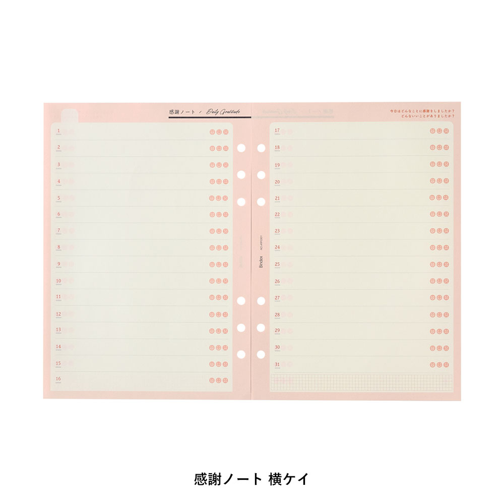 システム手帳用リフィル A5サイズ (レコーディングメモ,ホビーノート