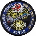 航空自衛隊　那覇基地第304飛行隊　ロービジパッチ　イーグルドライバー2枚セット 航空自衛隊グッズ 那覇基地 304飛行隊 EAGLE DRIVERブルー