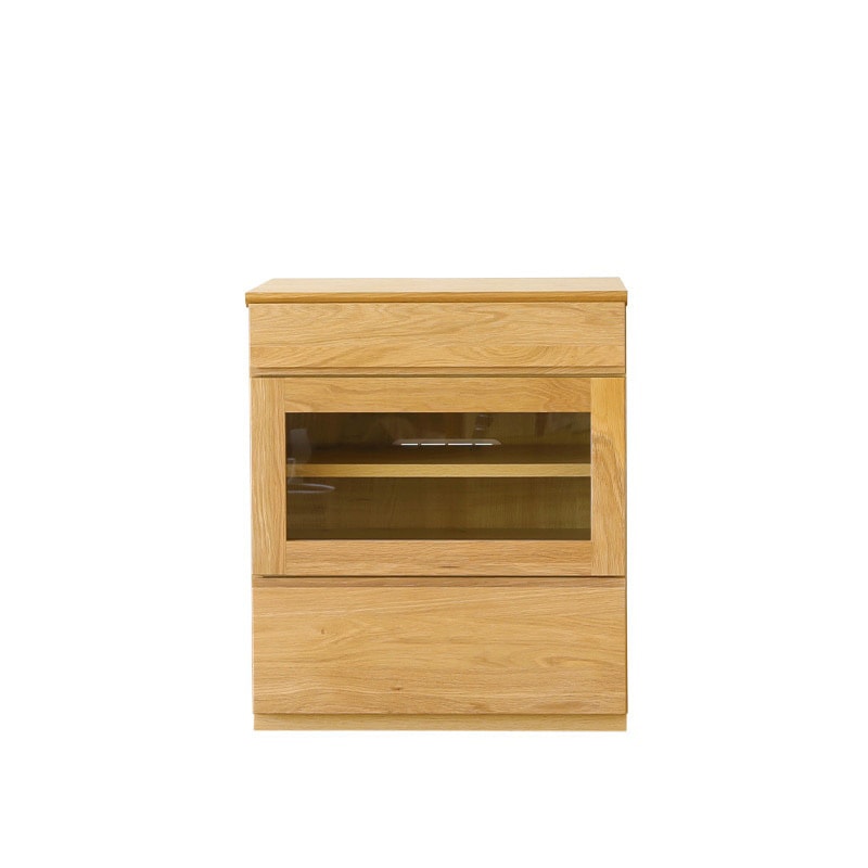 ASTER SET 60天板 + 60ガラス扉 オーク/ウォルナット