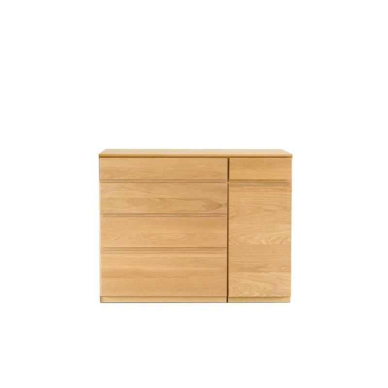 ASTER LIVING SET3 90天板 + 60チェスト + 30キャビネット オーク/ウォルナット