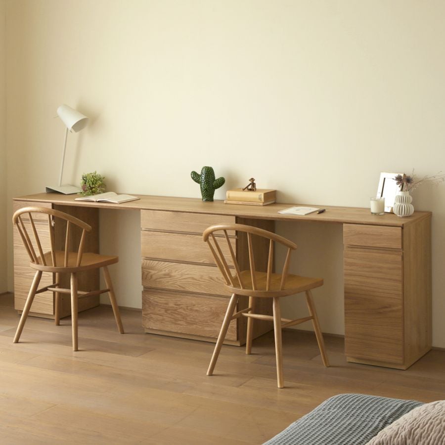 ASTER アスター DESK SET3 120天板 + 30チェスト + 90デスク ※スツール