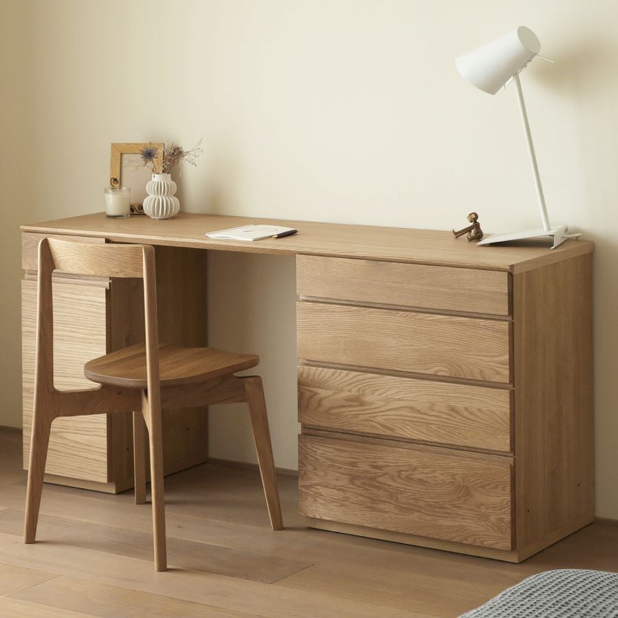 ASTER アスター DESK SET3 120天板 + 30チェスト + 90デスク ※スツール