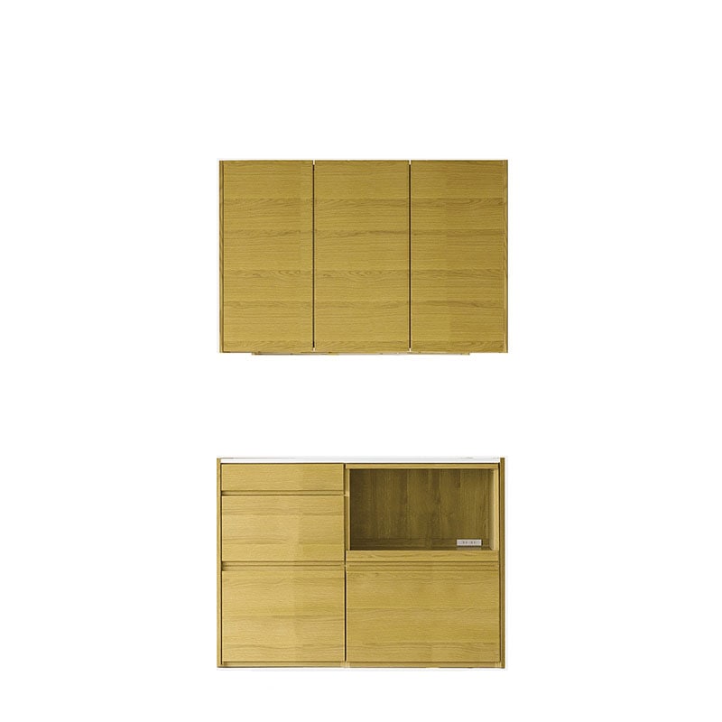 HARVEST ハーベスト【吊り戸タイプ】set 14【幅130】オーク/ウォルナット