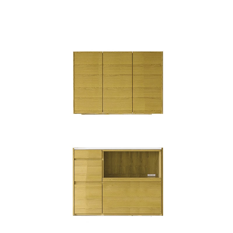 HARVEST ハーベスト【吊り戸タイプ】set 16【幅130】オーク/ウォルナット