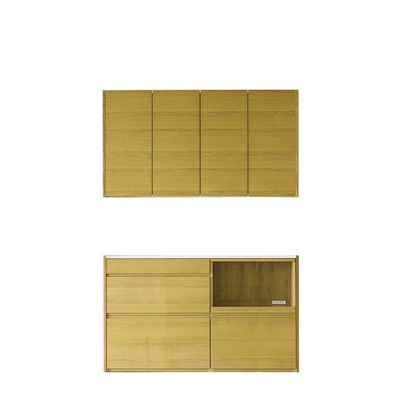 HARVEST ハーベスト【吊り戸タイプ】set 18【幅158】オーク/ウォルナット