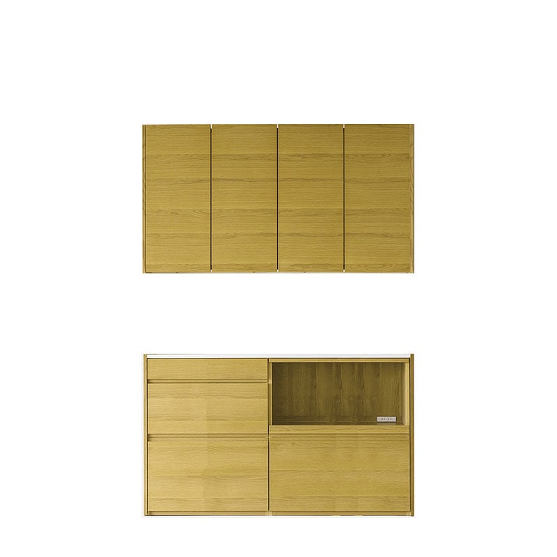 HARVEST ハーベスト【吊り戸タイプ】set 19【幅158】オーク/ウォルナット