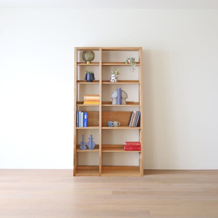 GALLE 41 本棚 (右加工あり) + 59 本棚 パーツ + エンドパネル（右エンド） 幅 103cm