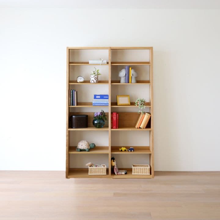 GALLE 65 本棚 (右加工あり) + 59 本棚 パーツ + エンドパネル(右エンド)  幅 127cm