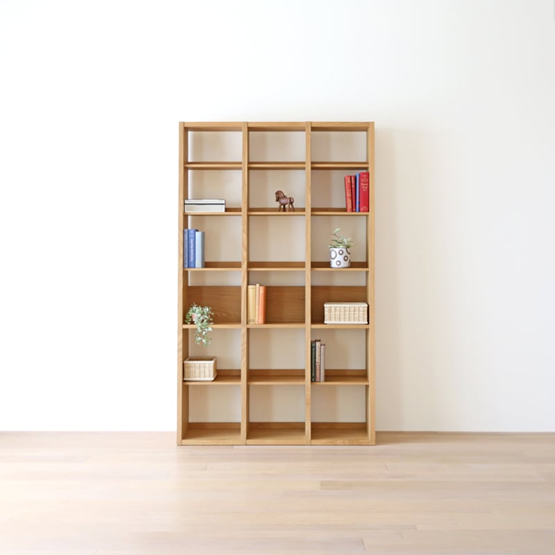 GALLE 41 本棚 (右加工あり) + 35 本棚 パーツ + 41 本棚 (左加工あり) 幅 117cm