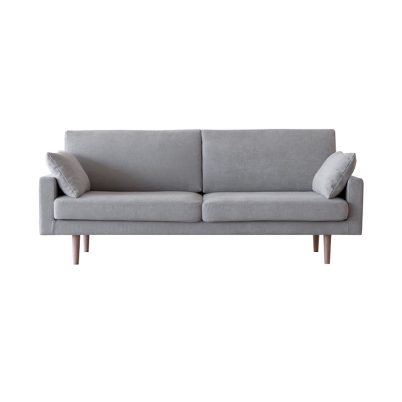 LEO SOFA 3人掛け グレー オーク脚/ウォルナット脚
