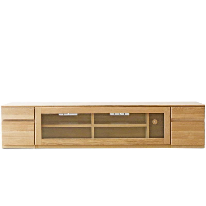 ASTER 180TV天板 + 30TVチェスト + 120TVガラス扉+ 30TVチェスト オーク