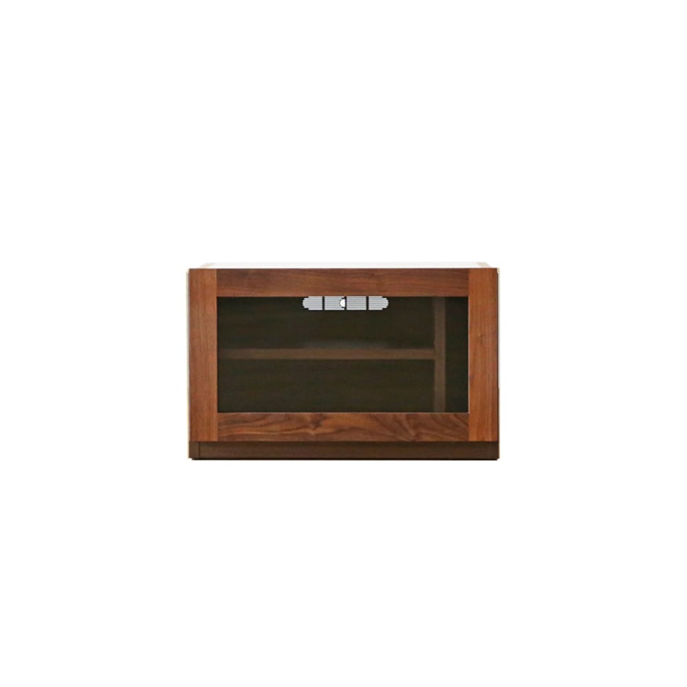ASTER【単品】60TVガラス扉 ウォルナット  ※天板別売り