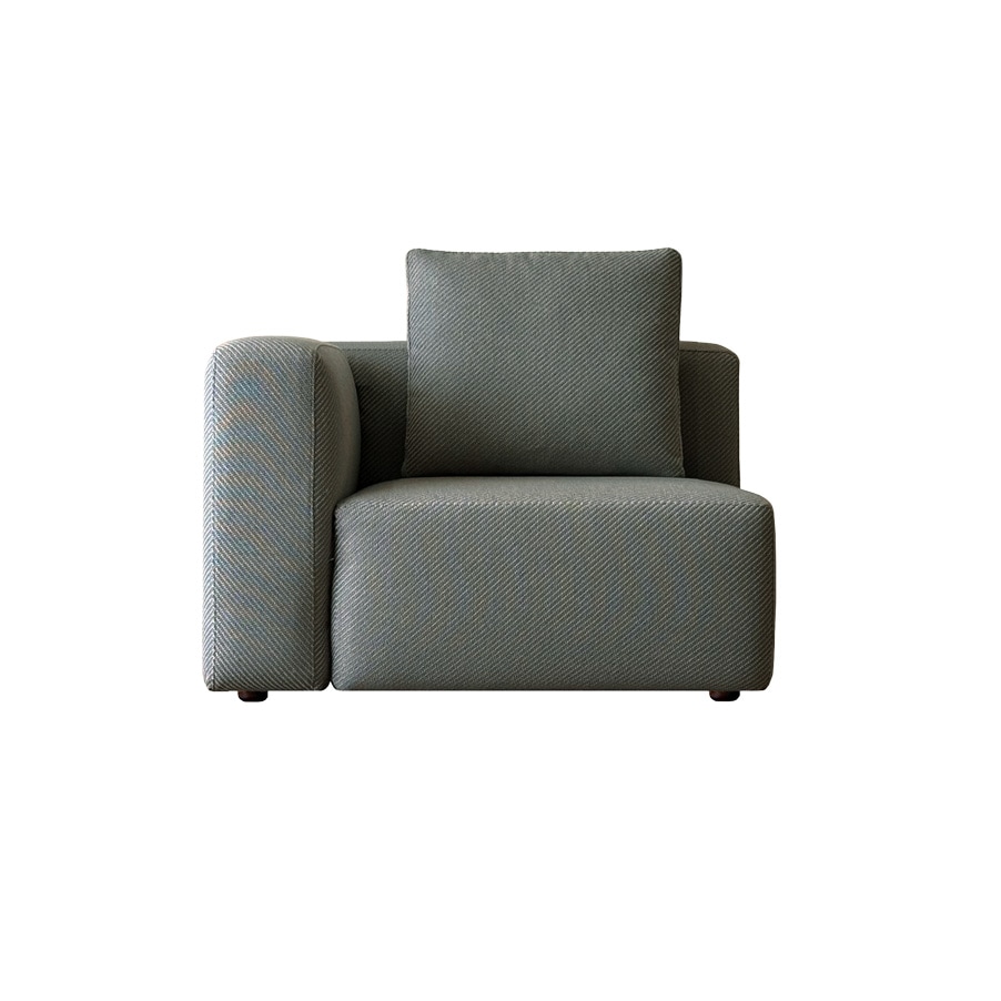 SUMOWA SOFA 1人掛け（肘なし）グレー 【欠品中：3/10入荷予定】