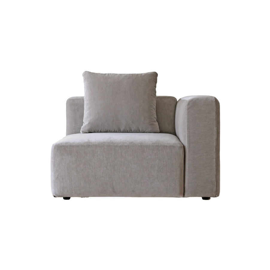 SUMOWA SOFA 1人掛け（右肘）ライトグレー 
