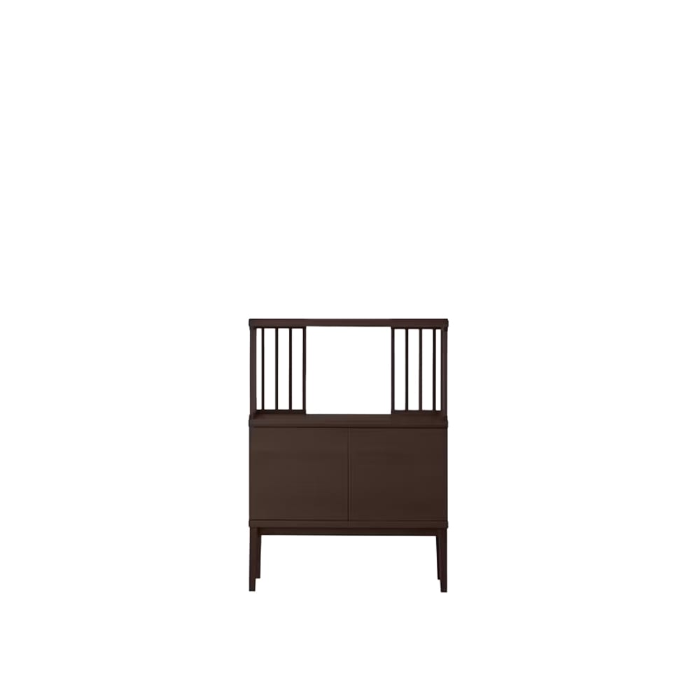 TONG SET1 ウォルナット (W90天板 ＋ W90H42オープンラック ＋ W90キャビネット ＋ W90棚付き脚)