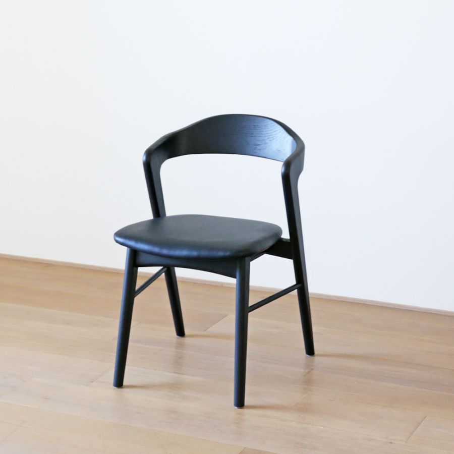 【30％OFF】【1台限り】【本社直営店】SWELL CHAIR オーク 黒塗装/黒座面 3