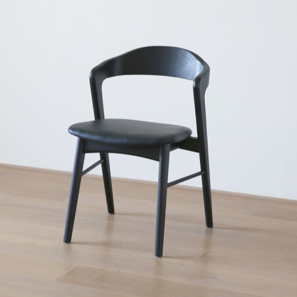 【30％OFF】【1台限り】【本社直営店】SWELL CHAIR オーク 黒塗装/黒座面 1