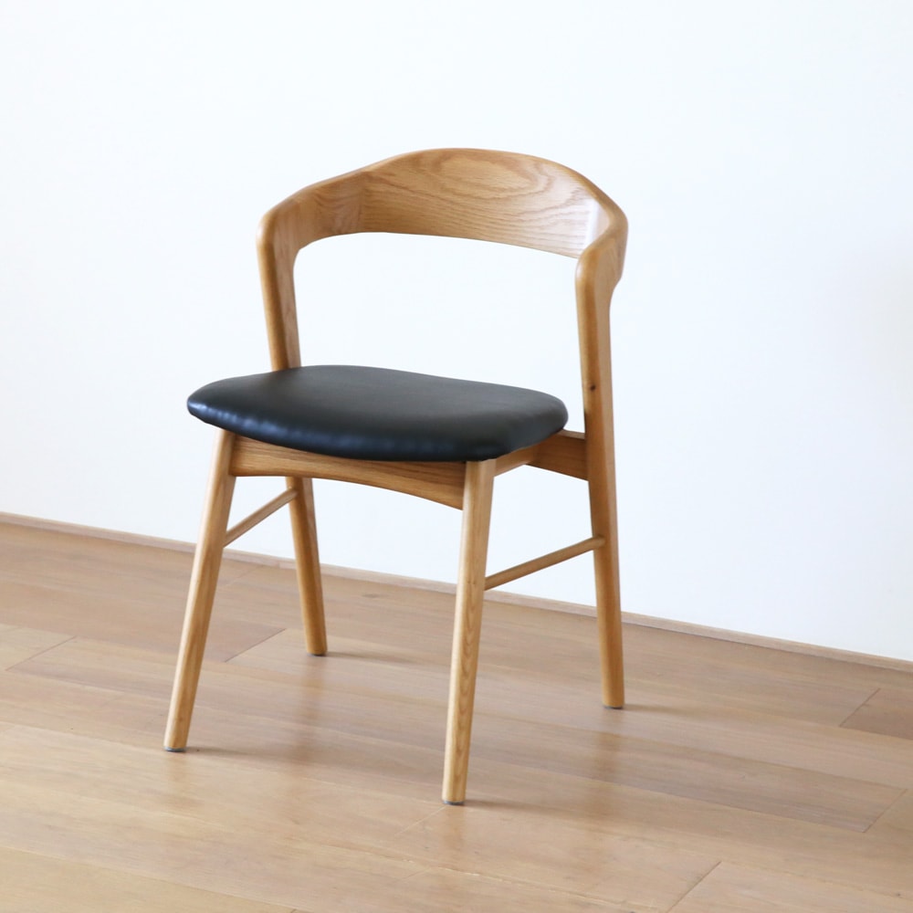 【30％OFF】【1台限り】【本社直営店】SWELL CHAIR オーク /黒座面 1