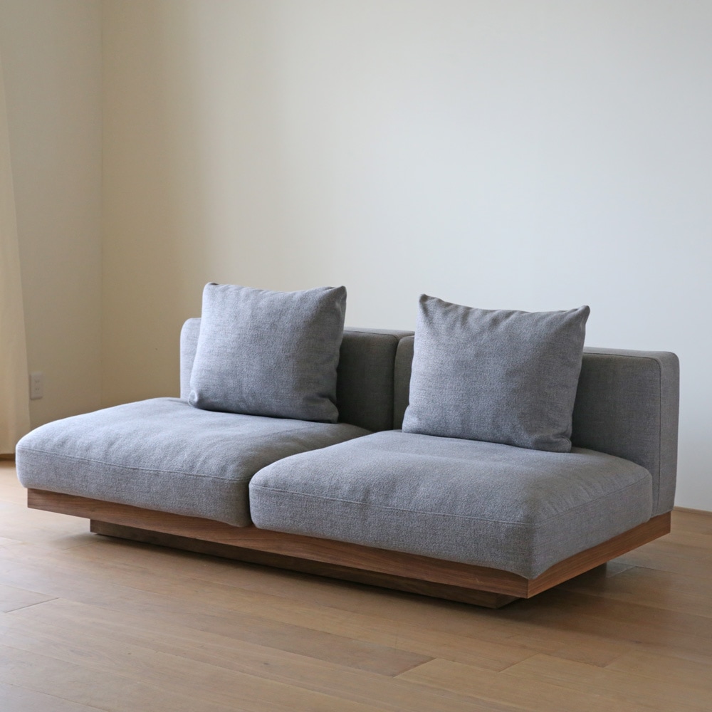 【20％OFF】【1台限り】【本社直営店】LANA SOFA 3人掛け グレー オーク/ウォルナット