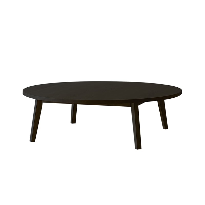 PLAIN ROUND LIVING TABLE【サイズオーダー】オーク 黒塗装
