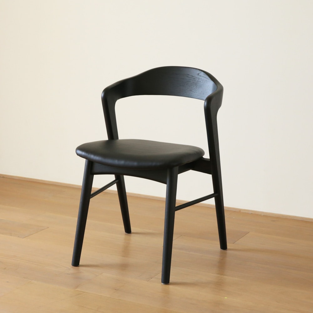 【40％OFF】【本社直営店】SWELL CHAIR オーク 黒塗装/黒座面 2