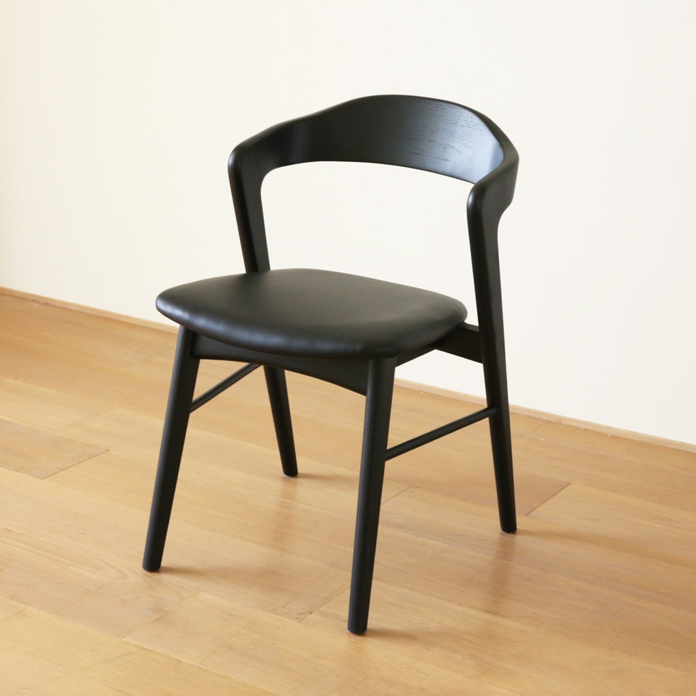 【40％OFF】【本社直営店】SWELL CHAIR オーク 黒塗装/黒座面 5