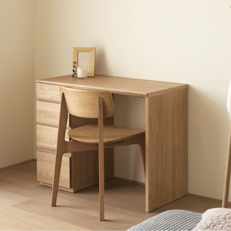 ASTER アスター DESK SET7 オーク (150天板 + 60チェスト + 60デスク +