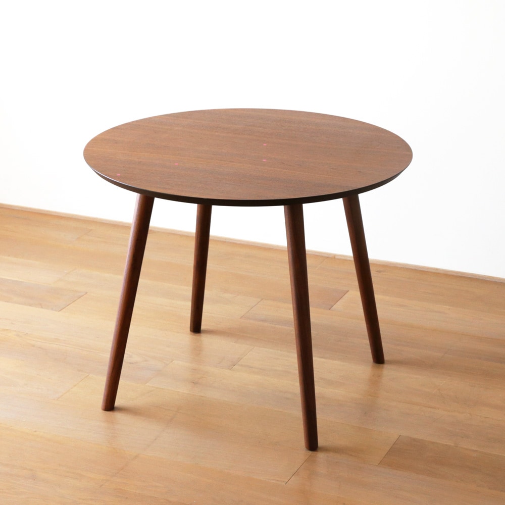 【25％OFF】【1台限り】【本社直営店】MALLOON マルーン ダイニングテーブル Φ90cm ウォルナット