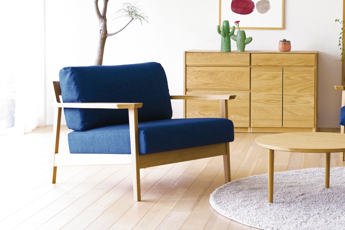 CEBU SOFA 1人掛け オーク 【受注生産】