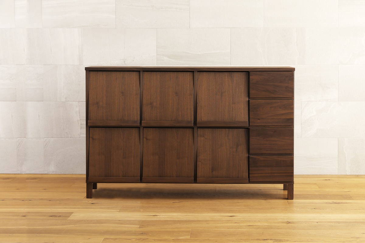 LECCE 143マガジンレコードラック ウォルナット