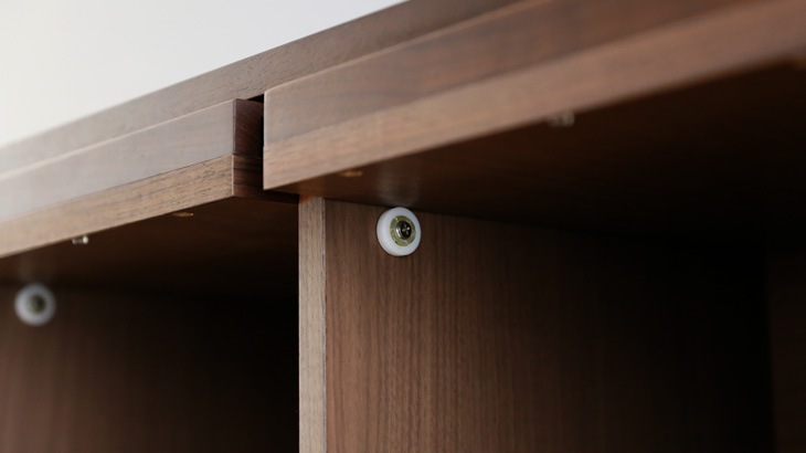 LECCE 143マガジンレコードラック ウォルナット