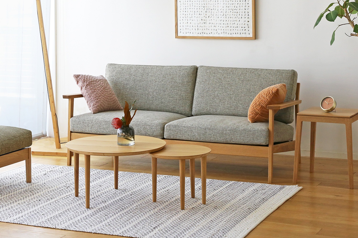 高野木工　セブ　ソファ CEBU SOFA セブ 2.5人掛け オーク 【受注生産】