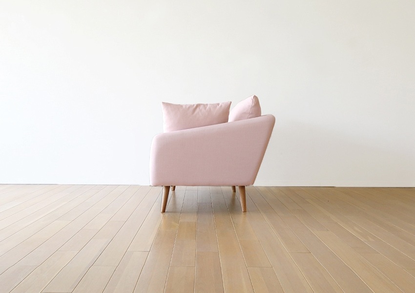 【WEB限定30％OFF】ベレア ソファ 1人掛け ピンク