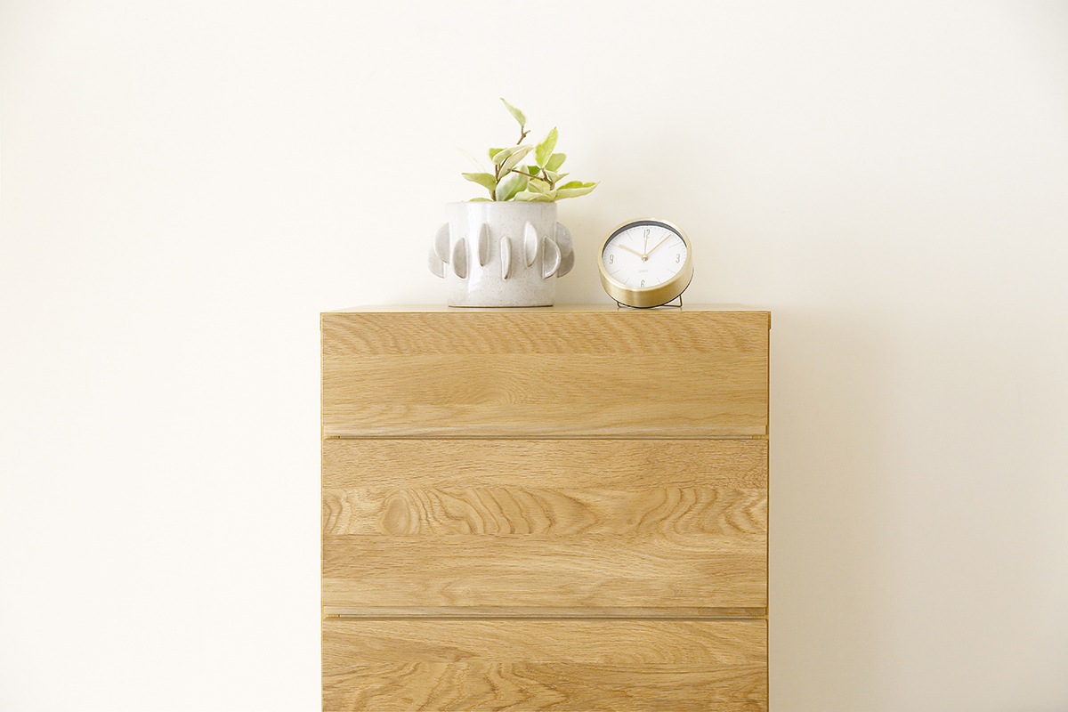 LECCE 50リビングハイチェスト オーク