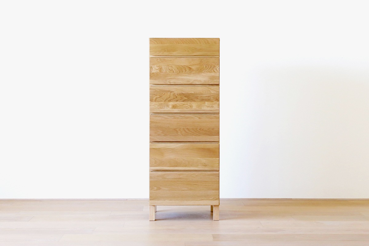 LECCE 50リビングハイチェスト オーク