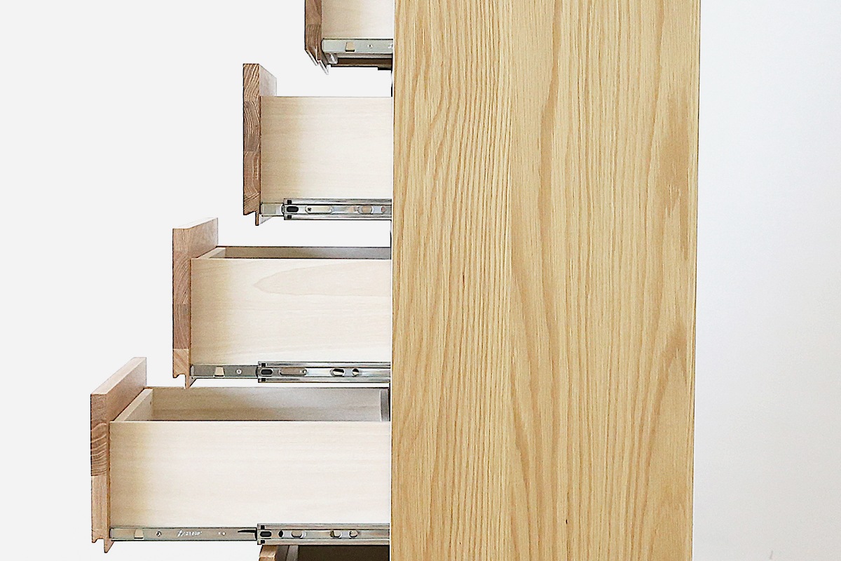 LECCE 50リビングハイチェスト オーク