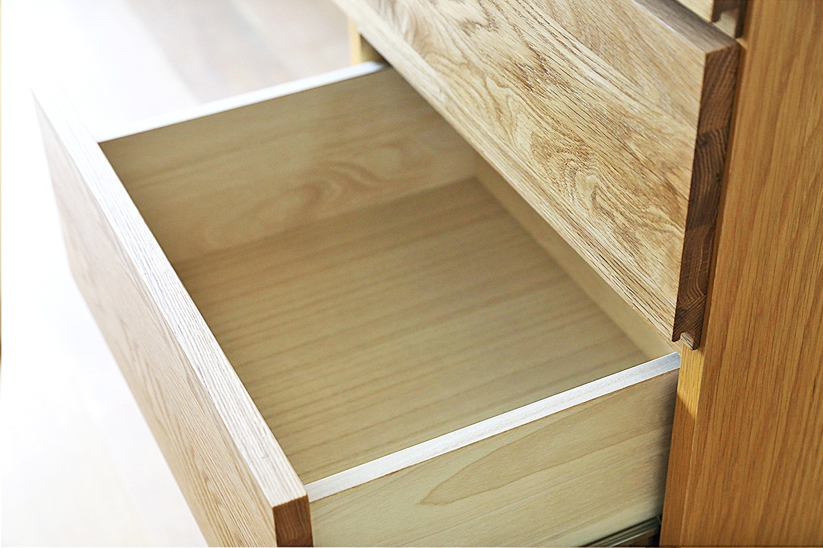 LECCE 50リビングハイチェスト オーク